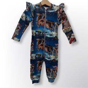 NEW with tags
Romey Loves Lulu Christmas Romper
Size: 12-18 Months 
Colour: Blue